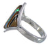 Sterling Silver Multicolor Inlay Jewelry Ring Size 6-1/4 UX34291
